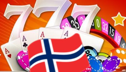 Casino symboler og norsk flagg